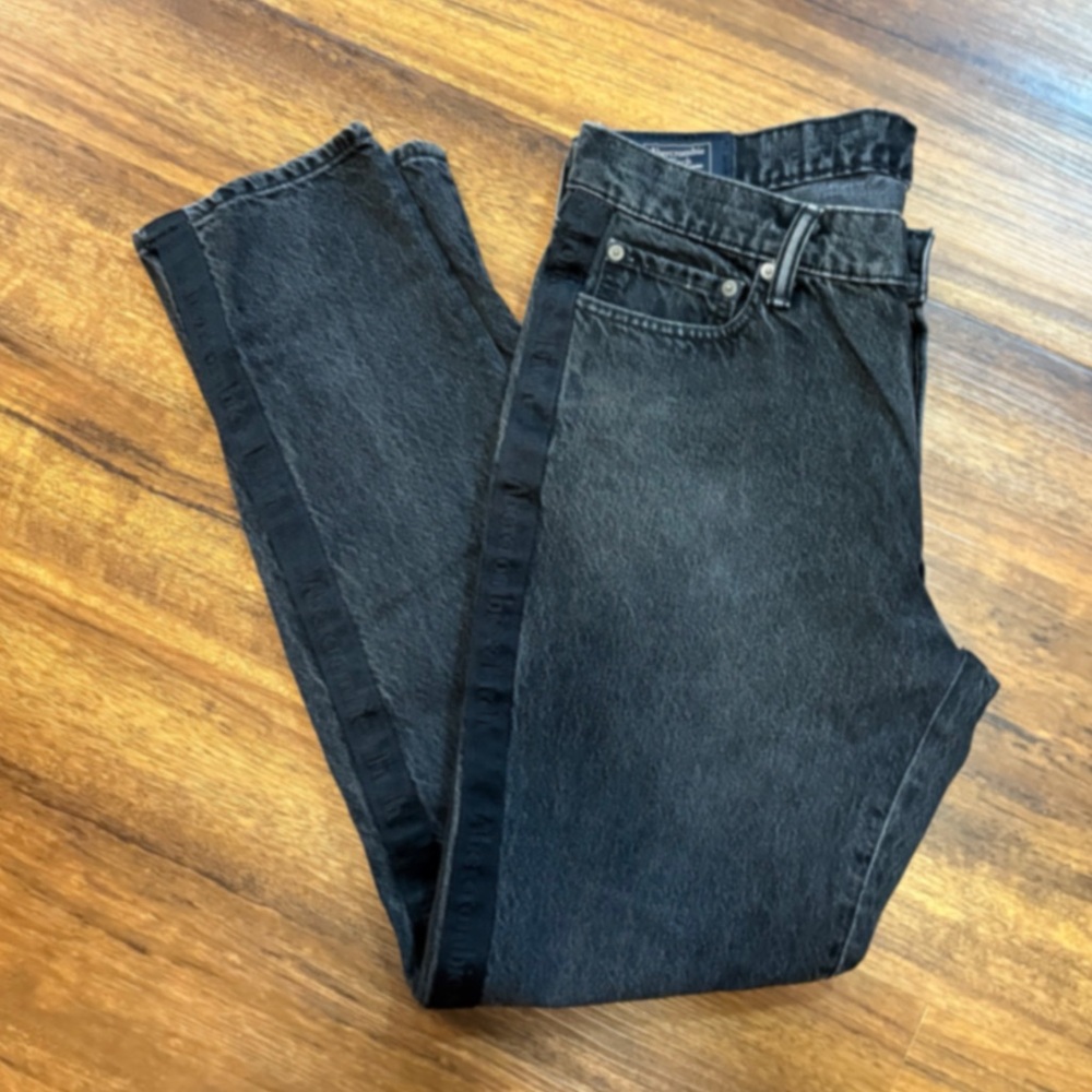 ♥️💖 Abercrombie & Fitch Men’s Black Jeans Langdon Skinny 33x32